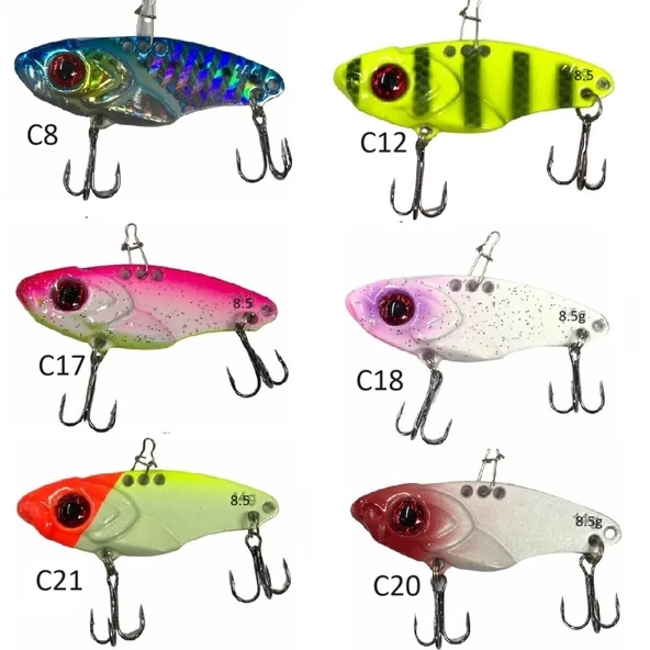 Powerex 3D Minnow Metal VİB Blade Vibrasyon LRF Jig  5cm 8.5gr