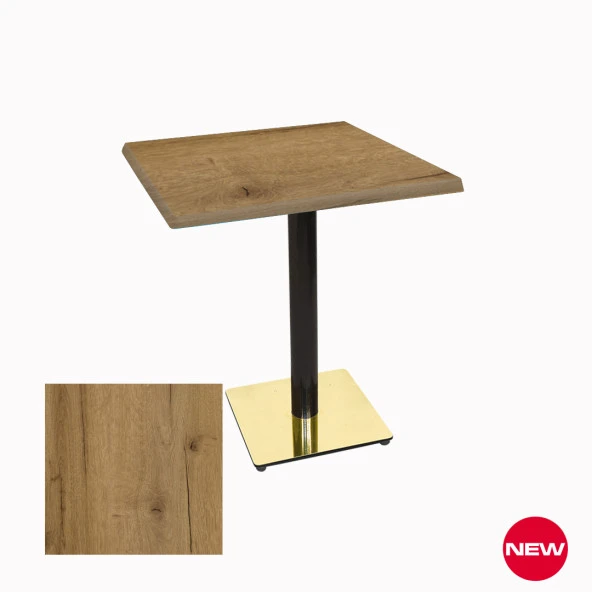 Karanfil Werzalit Gold Kare Masa 70x70 - Canyon Palace Oak