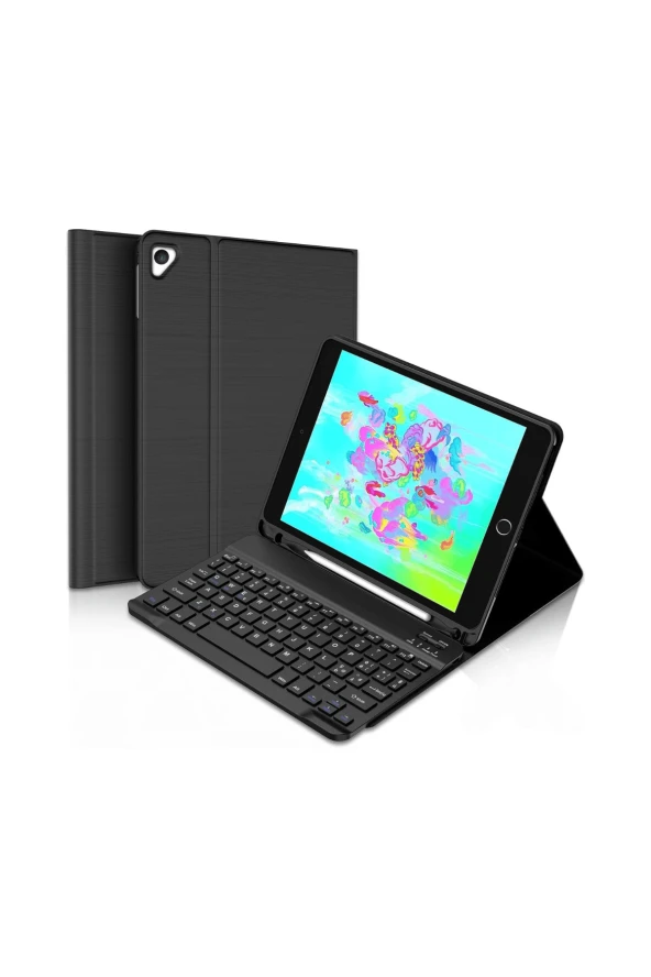 Qpen iPad Air 2 9.7 inç  Uyumlu Klavyeli Tablet Kılıfı - Resim 2