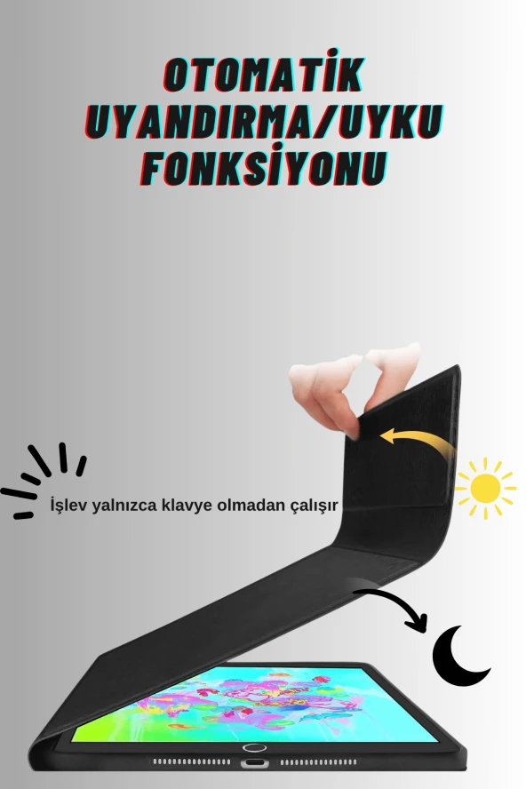 Qpen iPad Air 2 9.7 inç  Uyumlu Klavyeli Tablet Kılıfı - Resim 6