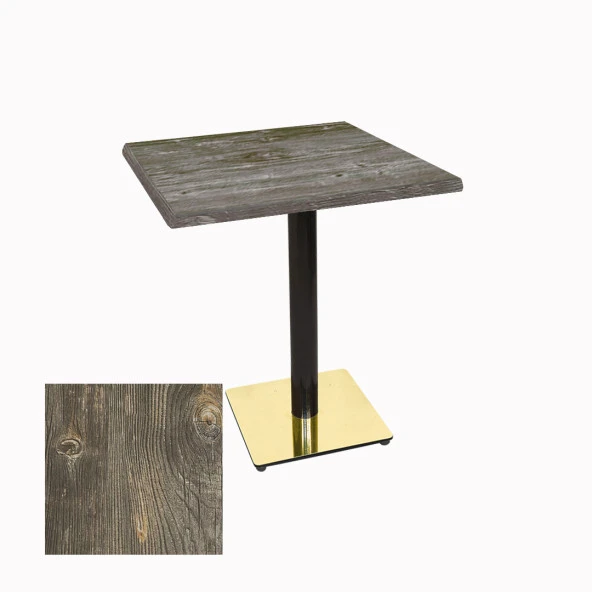 Karanfil Werzalit Gold Kare Masa 70x70 - Old Pine