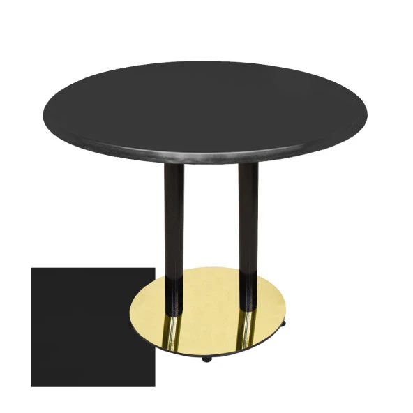 Karanfil Gold Mega Werzalit Yuvarlak Mutfak Masası (107cm) - (Siyah) ürün görseli