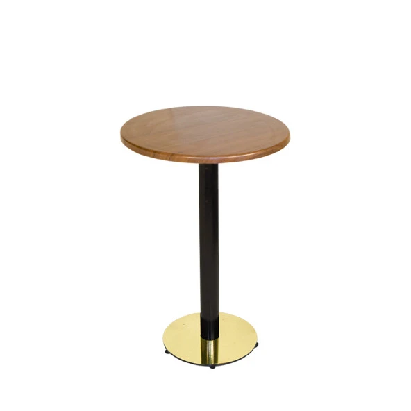 Bistro Masa (Karanfil Gold Werzalit Yuvarlak Q 70cm) - Koyu Ahşap ürün görseli