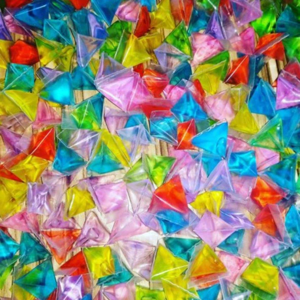 Üçgen Kolanya Nostaljik Poşet Kolanya 20 Adet - 2