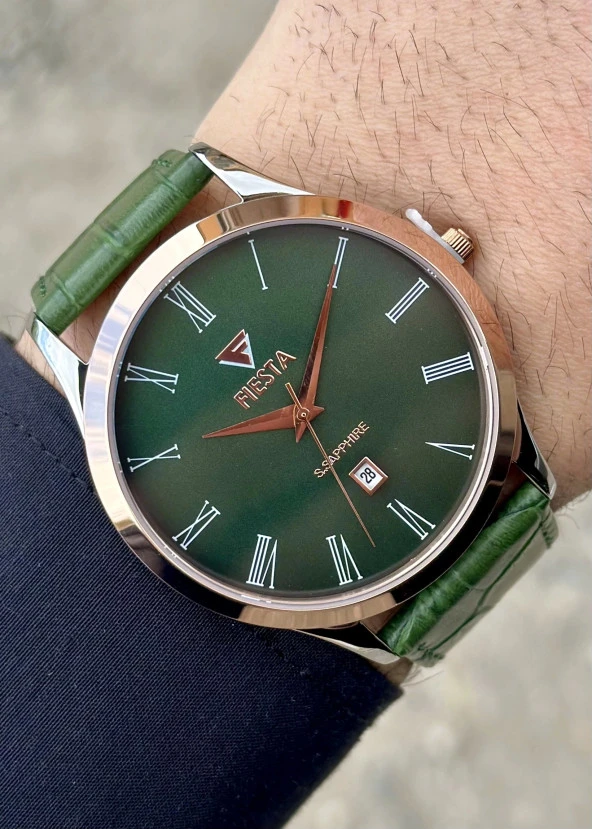 Fiesta Yeşil Kordon Erkek Kol Saati ürün görseli 1