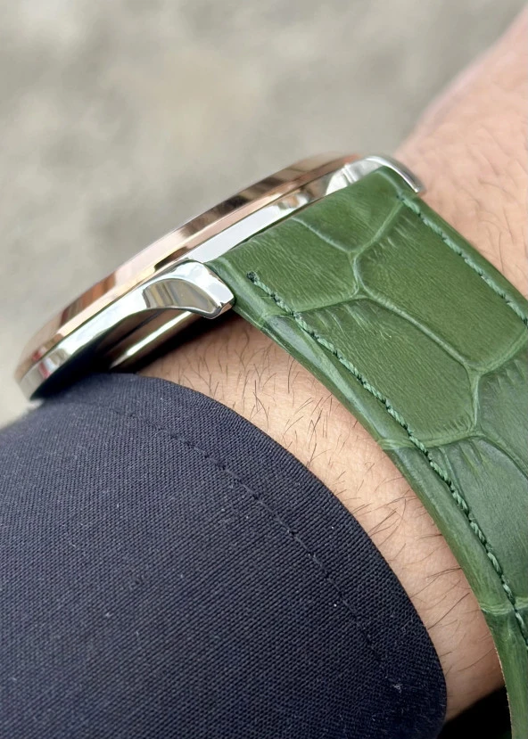 Fiesta Yeşil Kordon Erkek Kol Saati - Resim 6