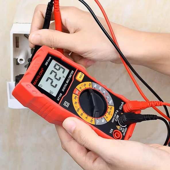 Mayilon HT108L Dijital Profesyonel Multimetre Ekran Aydınlatmalı Auto Range 600V 10A AC DC - 2
