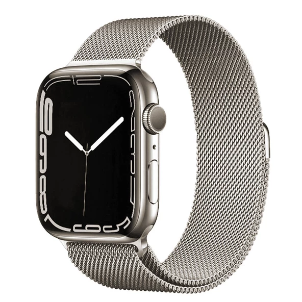 Gpack Apple Watch 4 5 42mm Kordon Hasır Metal Örgülü Ayarlanabilir BAND01 - 3
