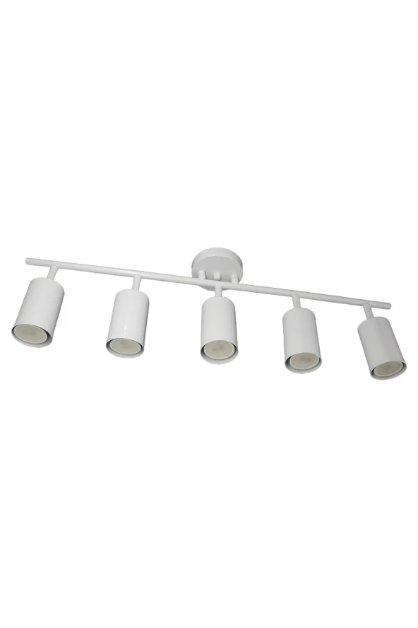 Mutu Ticaret Lüks Spot Beyaz 5'li Avize - Kaliteli Modern Metal Avize - 4