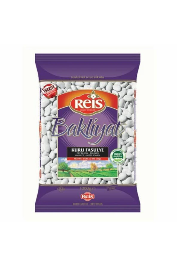 REİS BAKLİYAT Reis Kuru Fasulye (1000Gr)