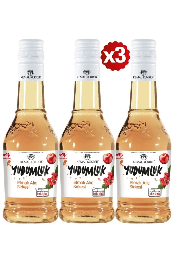 KEMAL KÜKRER Yudumluk Alıç Sirkesi 500 Ml 3'Lü Paket