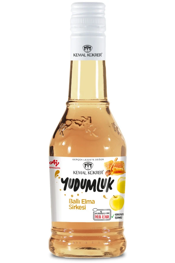 KEMAL KÜKRER Yudumluk Ballı Elma Sirkesi 500 Ml (Cam)