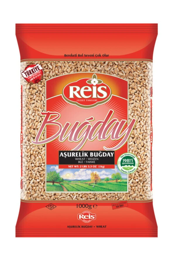 REİS BAKLİYAT Reis Aşurelik Buğday 1 Kg