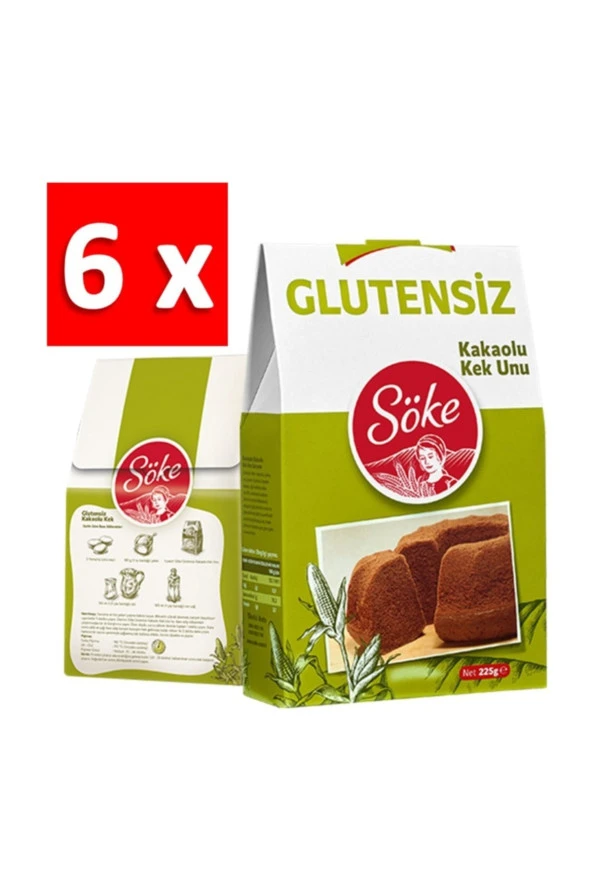 SÖKE Glutensiz Sade Kek Unu 6 Lı Paket (6X240G)