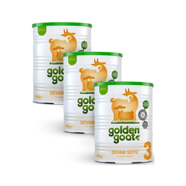 Golden Goat 3 Keçi Sütlü Devam Sütü 400 gr 3 Adet