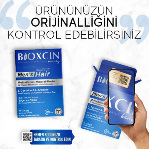 Bioxcin Beauty Men's Hair 30 Tablet - Resim 5