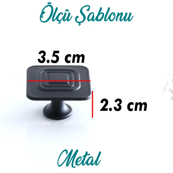 Klas Kulp Düğme Mat Siyah Mobilya Mutfak Dolabı Çekmece Dolap Kulpları Kapak Kulpu Kulbu Kulb Metal - Resim 3