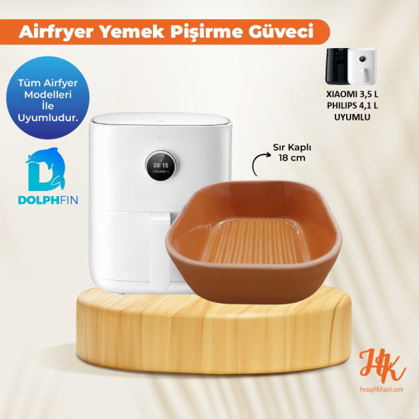 Airfryer Yemek Pişirme Güveci- Sır Kaplı 18 cm