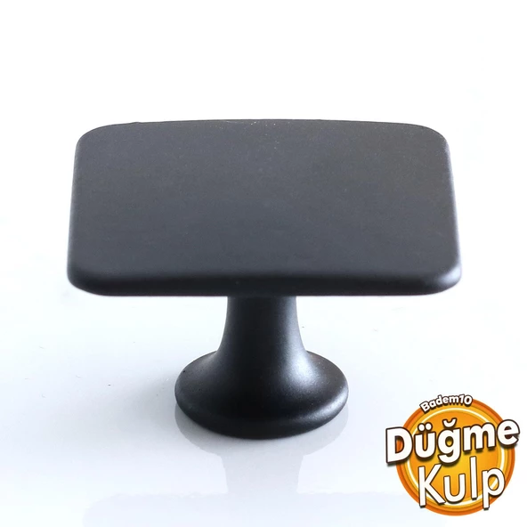 Kare Düz Kulp Düğme Mat Siyah Mobilya Mutfak Dolabı Çekmece Dolap Kulpları Kapak Kulpu Kulb Metal