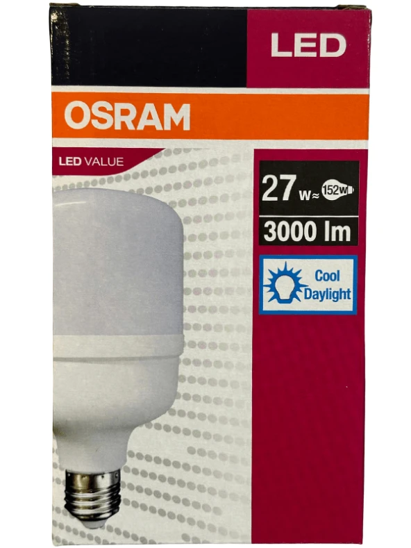 Osram 27W (152W) 6500K (Beyaz Işık) E27 Duylu Led Torch Ampul (2 Adet) - Resim 2