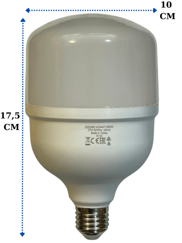 Osram 27W (152W) 6500K (Beyaz Işık) E27 Duylu Led Torch Ampul (2 Adet) - Resim 4