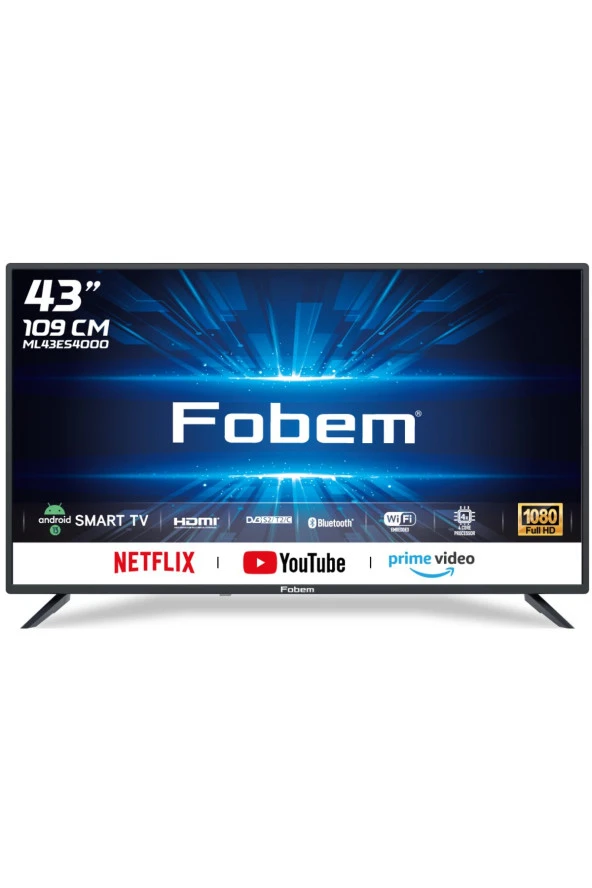 Fobem MT43ES4000 Full HD 43" 109 Ekran Uydu Alıcılı Android Smart LED TV