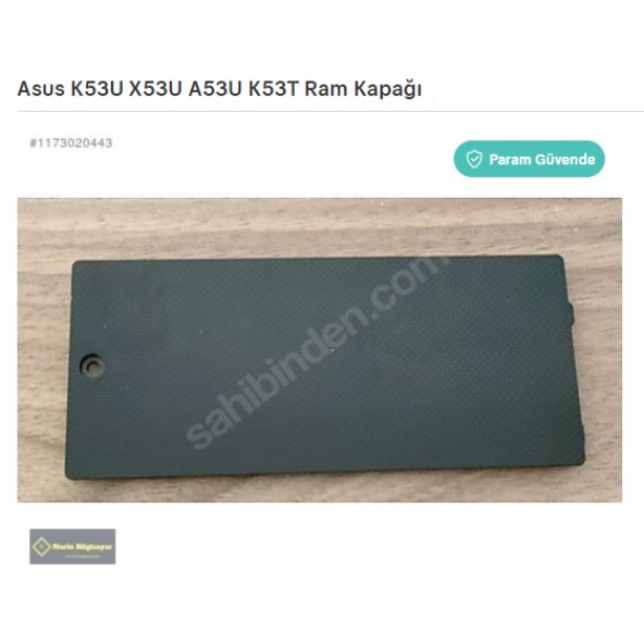 Asus K53U X53U A53U K53T Ram Kapağı
