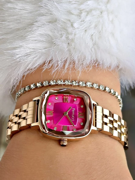 Ferrucci FC.03262M.07 Çelik Kordon Kadın Kol Saati - Resim 4