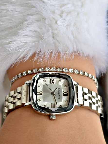 Ferrucci FC.03262M.01 Çelik Kordon Kadın Kol Saati - Resim 2