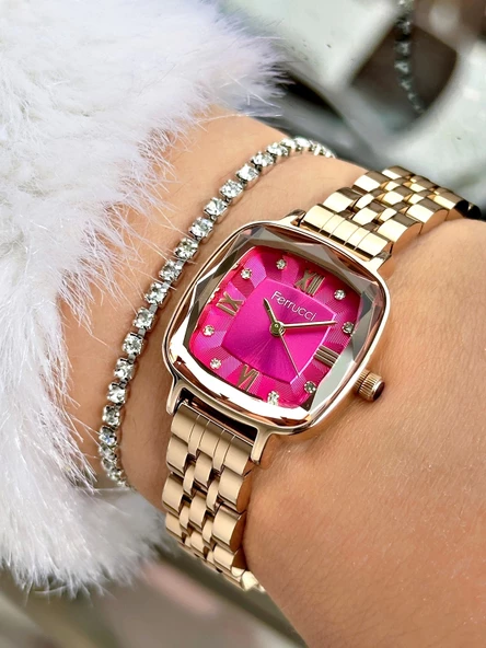 Ferrucci FC.03262M.07 Çelik Kordon Kadın Kol Saati - Resim 3