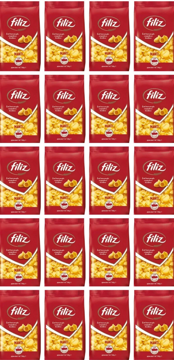 FİLİZ Makarna Mantı 500 Gr X 20 Adet