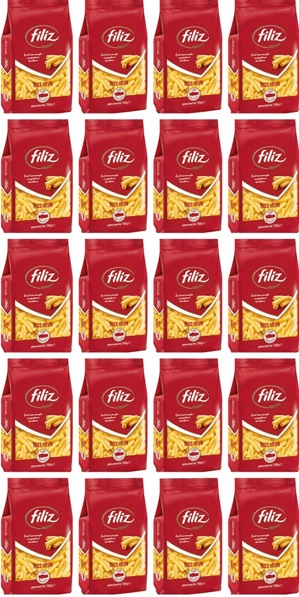 FİLİZ Makarna İnce Uzun 500 Gr 20 Adet