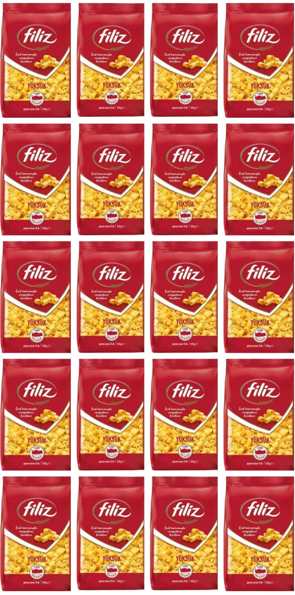 FİLİZ Makarna Yüksük 500 Gr X 20 Adet