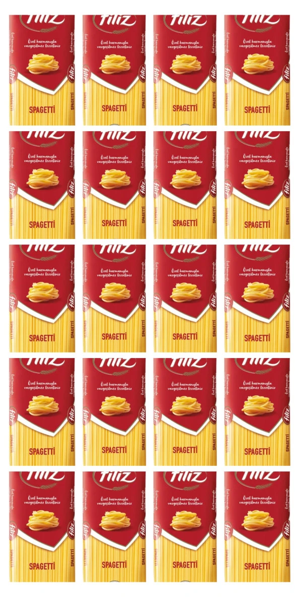 FİLİZ Makarna Spagetti 500 Gr X 20 Adet