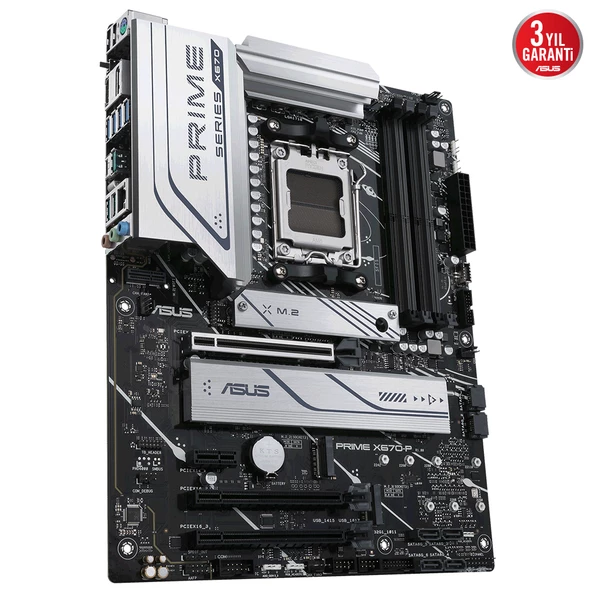 ASUS PRİME X670-P-CSM AMD X670 DDR5 6400MHZ HDMI DP M.2 ATX AM5 - 3