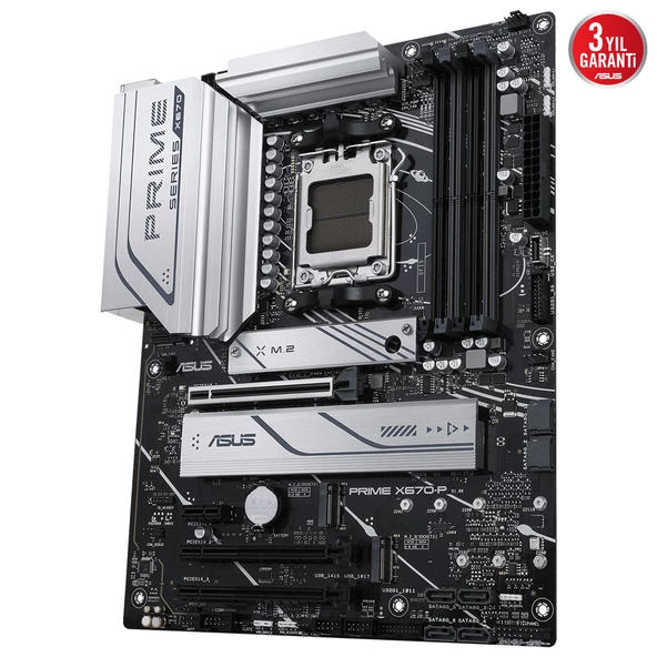 ASUS PRİME X670-P-CSM AMD X670 DDR5 6400MHZ HDMI DP M.2 ATX AM5 - 4