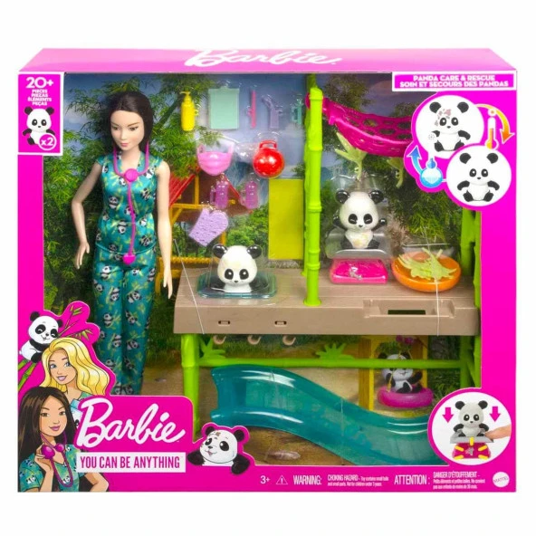 Orjinal Barbie Yavru Panda Bakımı Oyun Seti HKT77