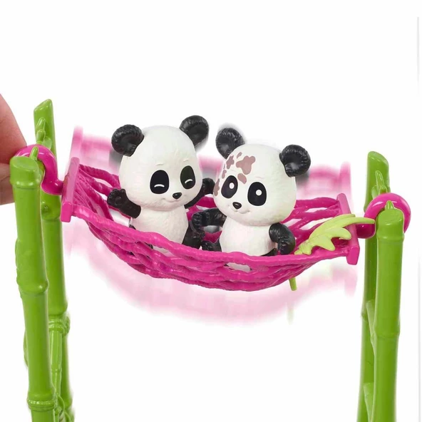 Orjinal Barbie Yavru Panda Bakımı Oyun Seti HKT77 - 5