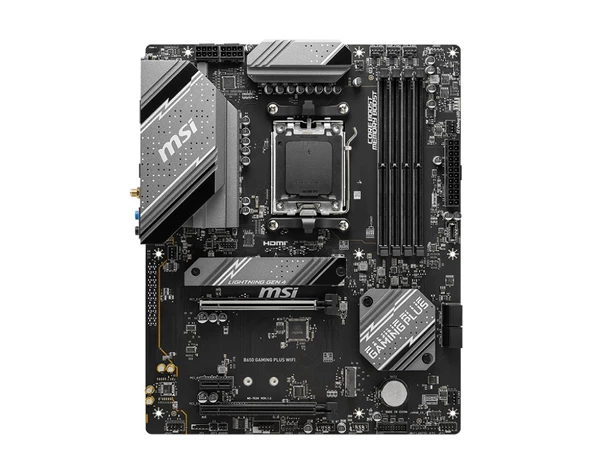 MSI B650 GAMING PLUS WIFI  AM5 SOKET DDR5 6000 HDMI DP M.2 ATX - 2