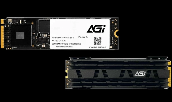 AGI 2 TB NVMe M.2 SSD 7400MB/s Okuma / 6700MB/s Yazma