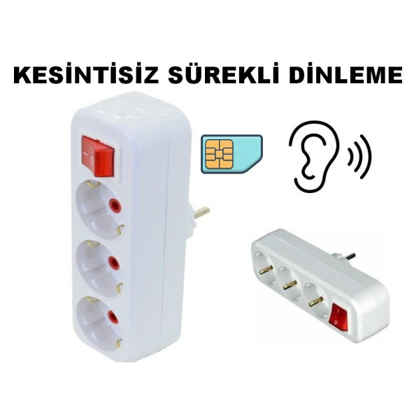 Profesyonel Ortam Dinlemeli Çoklu Priz Ortam Ses Dinleme Cihazı GSM