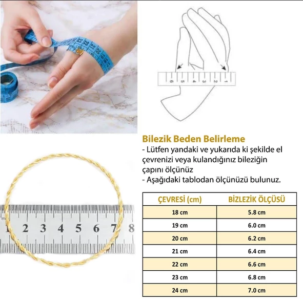 İmitasyon Ajda Bilezik Zigzag Model Altın Kaplama Çelik Blz-3073 - 5