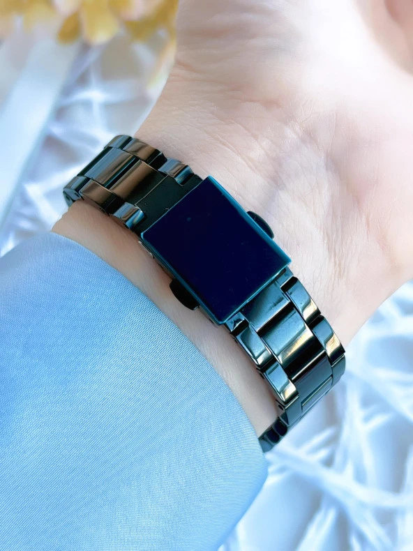 Ferro Çelik Kordonlu Siyah/Rose Kararmaz Renk Atmaz 3 Atm Özel Tasarım Kadın Kol Saati BF21093AWT-R - Resim 3