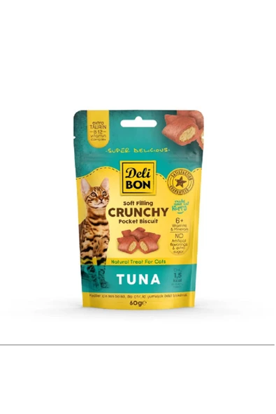 Cruncy İçi Dolgulu Ödül Bisküvisi Tunalı 60gr