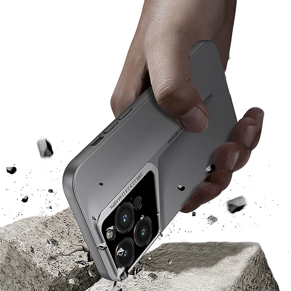 Apple iPhone 15 Pro Max Kılıf Ultra İnce Kamera Korumalı Sert Rubber Zore Procase Kapak - 6