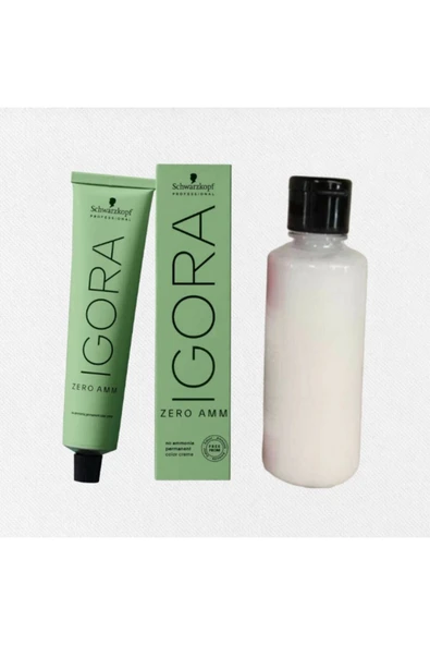 1 ADET Igora Zero Amm 5-60 Saç Boyası +Oksidan (Emülsiyon) - %100 Doğal Amonyaksız- %100 Beyaz Kapama- Ücretsiz Kargo