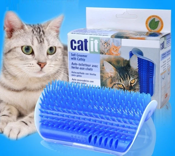Kedi Kaşınma Aparatı Mavi (3791)