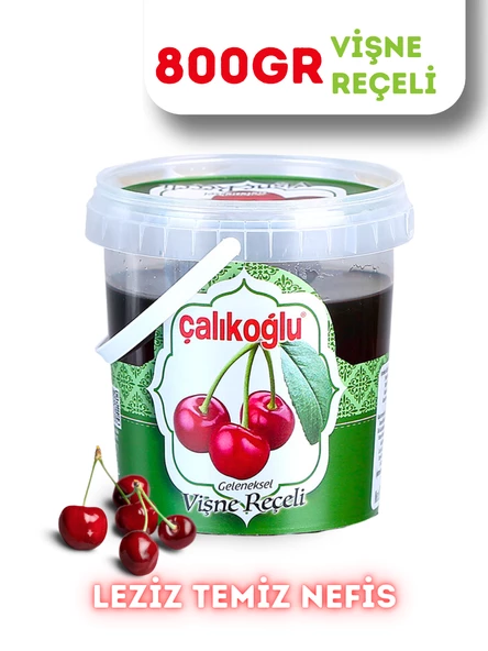 Çalıkoğlu Geleneksel Vişne Reçeli 800 gr (Kova)