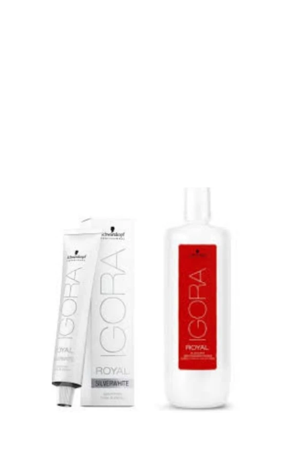 4 Adet Royal Absolutes Silverwhite Silver Saç Boyası + 1l Oksidan (orijinal)