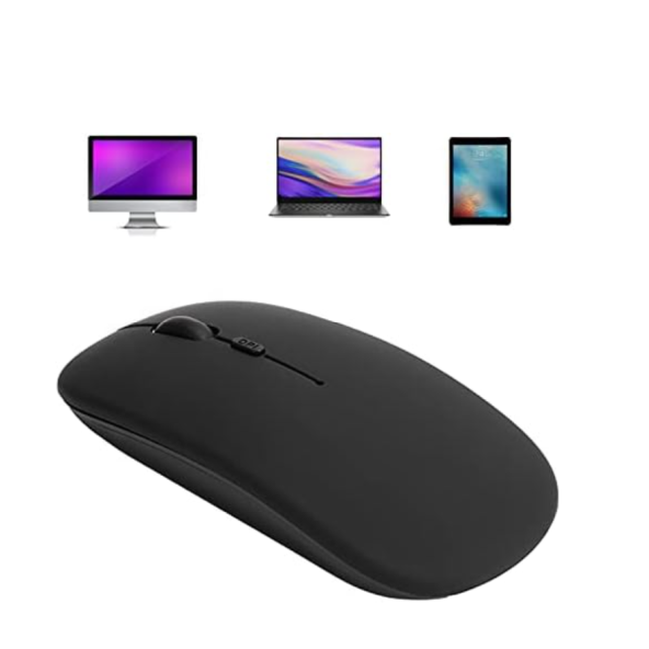 Taşınabilir Sessiz Işıklı  Kablosuz Şarj Edilebilir Bluetoothlu Tablet Bilgisayar Tv  Uyumlu  Fare - 2